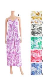 12 of Ladies Tropical Long Dress