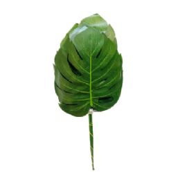 12 of Plastic Decorative Green Leaf 12pc Pack