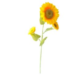 12 of Plastic Decorative Stem Sunflower 48in