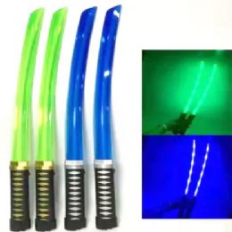 12 Packs Ninja Swords With Led 2pc 23in - Toy Weapons