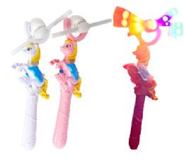 12 of Led Star Light Up Windmill Assorted