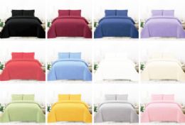 12 of Solid King Bed Sheet Set 6pc Assorted