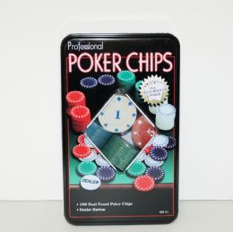 6 of Dual-Toned Poker Chips Set