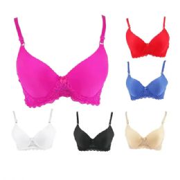 12 of Lady Push-Up Bras 12pc Pack Assorted Sizes