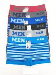 12 of Mens Striped Underwear Assorted 12pc Pack