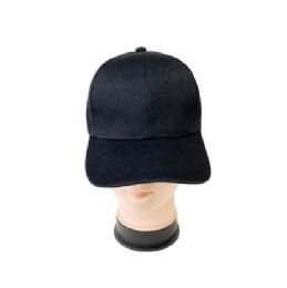 12 Packs Black-Plain Black Baseball Caps 12pc Pack - Baseball Caps & Snap Backs