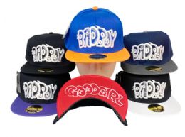12 Packs Badboy/Goodgirl Flat-bill Hats 12pc Pack - Baseball Caps & Snap Backs