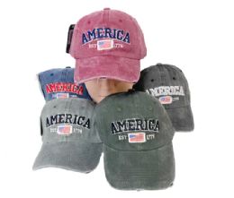12 Packs America Denim Baseball Hats 12pc Pack - Baseball Caps & Snap Backs