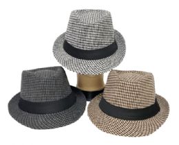 12 Packs Winter Fedora Hats 12pc Pack - Winter Sets Scarves , Hats & Gloves