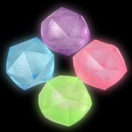 72 of 2.25inch Glow In Dark Sugar Polyhedron Ball 12ct