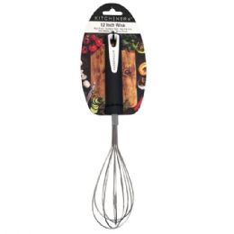 12 pieces Kitchenera 12" Stainless Steel Wisk - Kitchen Gadgets & Tools
