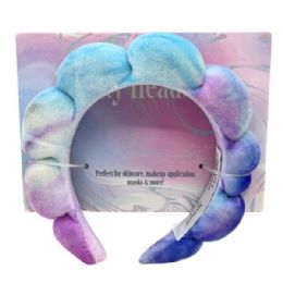 24 pieces Pastel Tie Dye Bubble Beauty Headband - Store