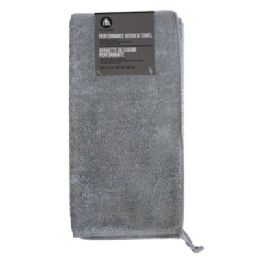 4 pieces Performance Kitchen Towel Bamboo Gray 18 X 12 Peggable - Kitchen Towels