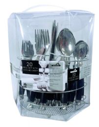 12 Wholesale 20 Pc Stainless Steel Flatware Set Asst Colors