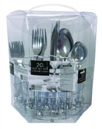 12 of 20 Pc. Stainless Steel Flatware Set Clear Only