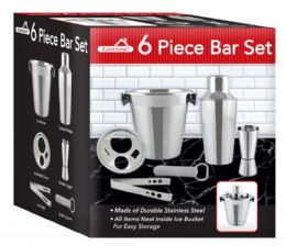 6 of 6 Pc Stainless Steel Bar Set