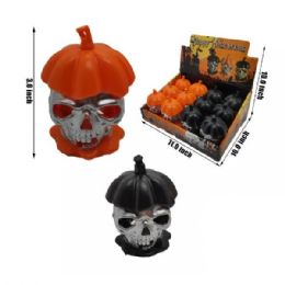 48 of Pumpkin And Skeleton Decoration 3in Tall