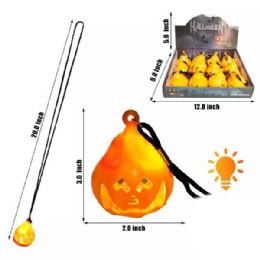 48 of Light Up Pumpin Necklace 3in