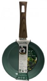 6 of 9.5" Ceramic Coated Induction Pan-Green