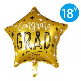 48 of 18 Inch Grad Balloon Gold Star