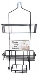 6 of Large Shower Caddy - Black 9.8 X 24.8 X 4.75in