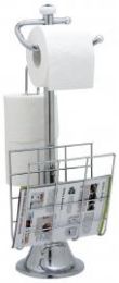 6 of Chrome Toilet Paper & Magazine Holder