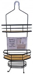 6 of Bamboo Shower Caddy W/soap Dish