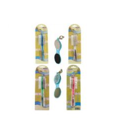 144 Pieces 4 Step Pedicure Paddle On Card Assorted Colors - Personal Care Items