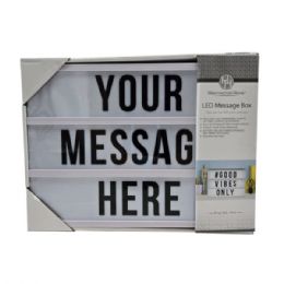 4 pieces Customizable Led Light Up Message Box - Store