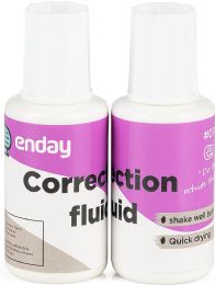 288 pieces Correction Fluid With Foam Brush 0.7 Fl Oz (15 Ml) (2/count) - Correction Items