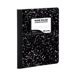 48 pieces Composition Book, Black Marble W/r 100 Ct. - Note Books & Writing Pads