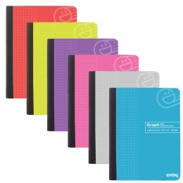 48 pieces Composition Book QuaD-Ruled 4-1inch 100 Ct., Black - Note Books & Writing Pads