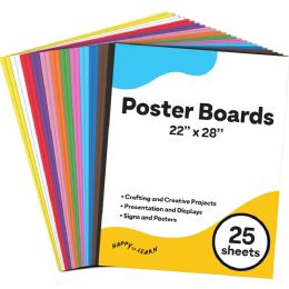 2 Pieces Board, 22x28 , 25 count, Assorted - Poster & Foam Boards