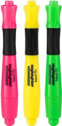 72 pieces Desk Style Fluorescent Highlighters Asst Color (4/count) - Highlighter