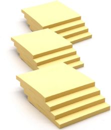 40 Wholesale Yellow SticK-On Notes 3inch X 3inch 50 Ct. (12/count)