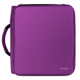 12 pieces 2inch Zipper Binder + 6 Tab Expanding File, Purple - Binders