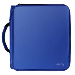 12 pieces 2inch Zipper Binder + 6 Tab Expanding File, Blue - Binders