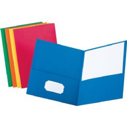8 pieces Paper 2-Pockets Portfolio  Light Blue 25 count - Folders and Report Covers