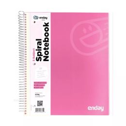 48 pieces Spiral Notebook 5-Subject C/r 180 Ct., Pink - Note Books & Writing Pads
