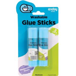 96 pieces Washable Glue Stick Disappearing, Purple 0.7 Oz (21g) 12 count - Glue