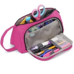 48 pieces Large Capacity Soft Pencil Pouch Pink - Pencil Boxes & Pouches