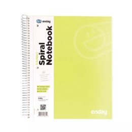 48 pieces Spiral Notebook 5-Subject C/r 180 Ct., Green - Note Books & Writing Pads
