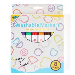 144 Pieces Classic Washable Markers Broad Line 8 Pack - Markers