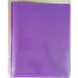 48 of Poly 2-Pockets Portfolio W/ 3-Prong, With View Purple