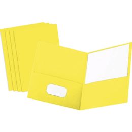 4 of Paper 2-Pockets Portfolio Yellow 25 Pack