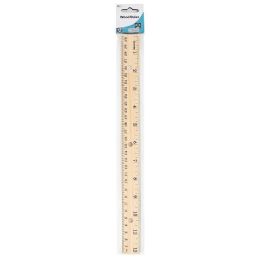 144 Pieces Wooden Ruler 12inch (30cm) - Rulers