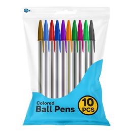 240 of Ball Pen Multicolor Stick Pen 10 Pack