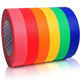 8 pieces Masking Tape 1inch X 60 Yards Assorted Colors 6 count - Tape