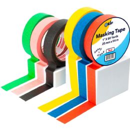 72 Pieces Masking Tape 1inch X 60 Yards Blue - Tape