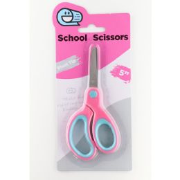 288 Pieces School Pointy Tip 5inch Scissors Soft Grip, - Scissors